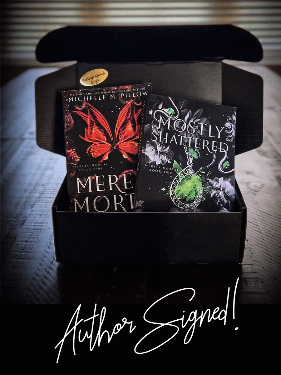 SIGNED: Merely Mortal Books 1 & 2 Paperback Print Book Bundle product image (1)