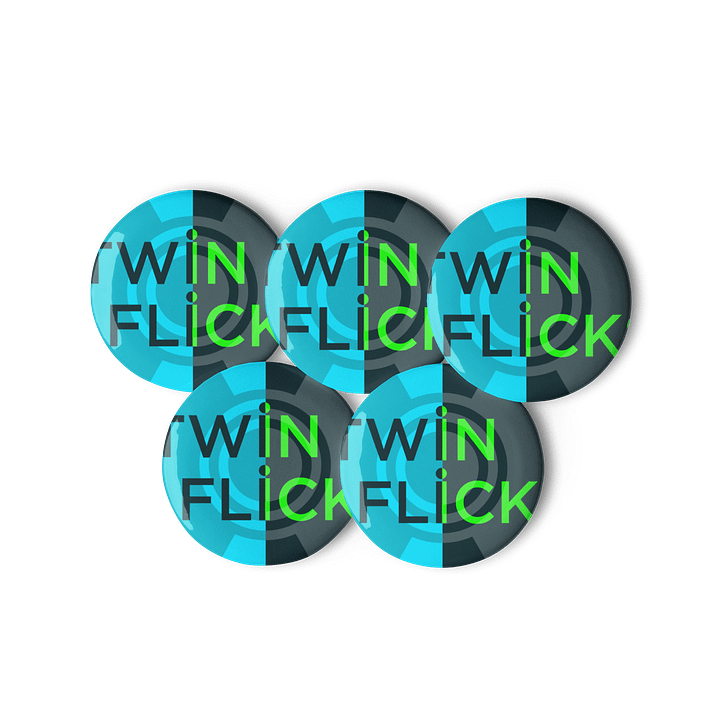 Dual Tone Twin Flicks Pin Buttons Set product image (3)