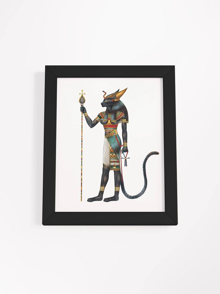 Bastet - The Egyptian Cat Goddess Framed High-Quality Matte Poster product image (3)