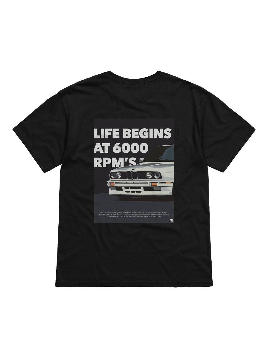 6000 RPM's Car Front-End Illustration T-Shirt product image (2)