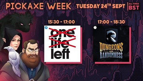 We're gonna be LIVE today as party of @PickaxePodcasts Week! Jason, Bri, Mandy, Susan, and Kelsey will be playing a short ses...