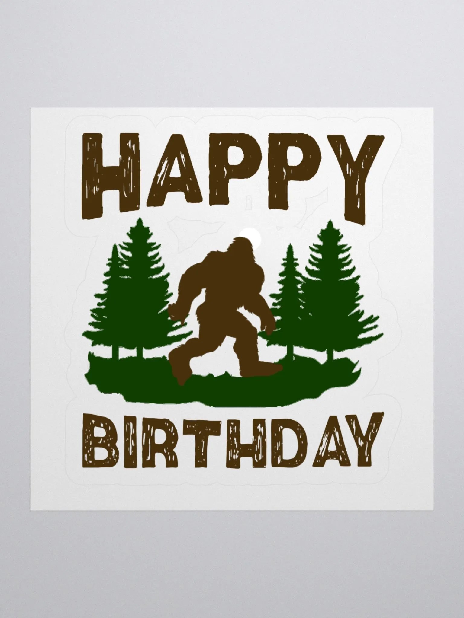 Happy Birthday (Bigfoot) Sticker product image (1)
