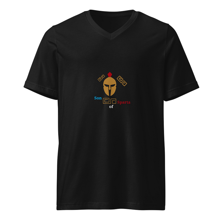 Golden Spartan Helmet V-Neck Tee product image (1)