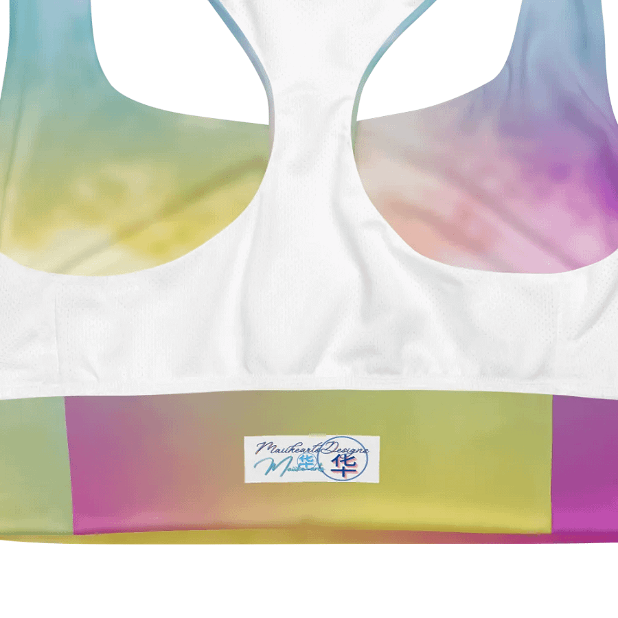 Blur cloud rainbow Design Longline Sports Bra - v3 product image (4)
