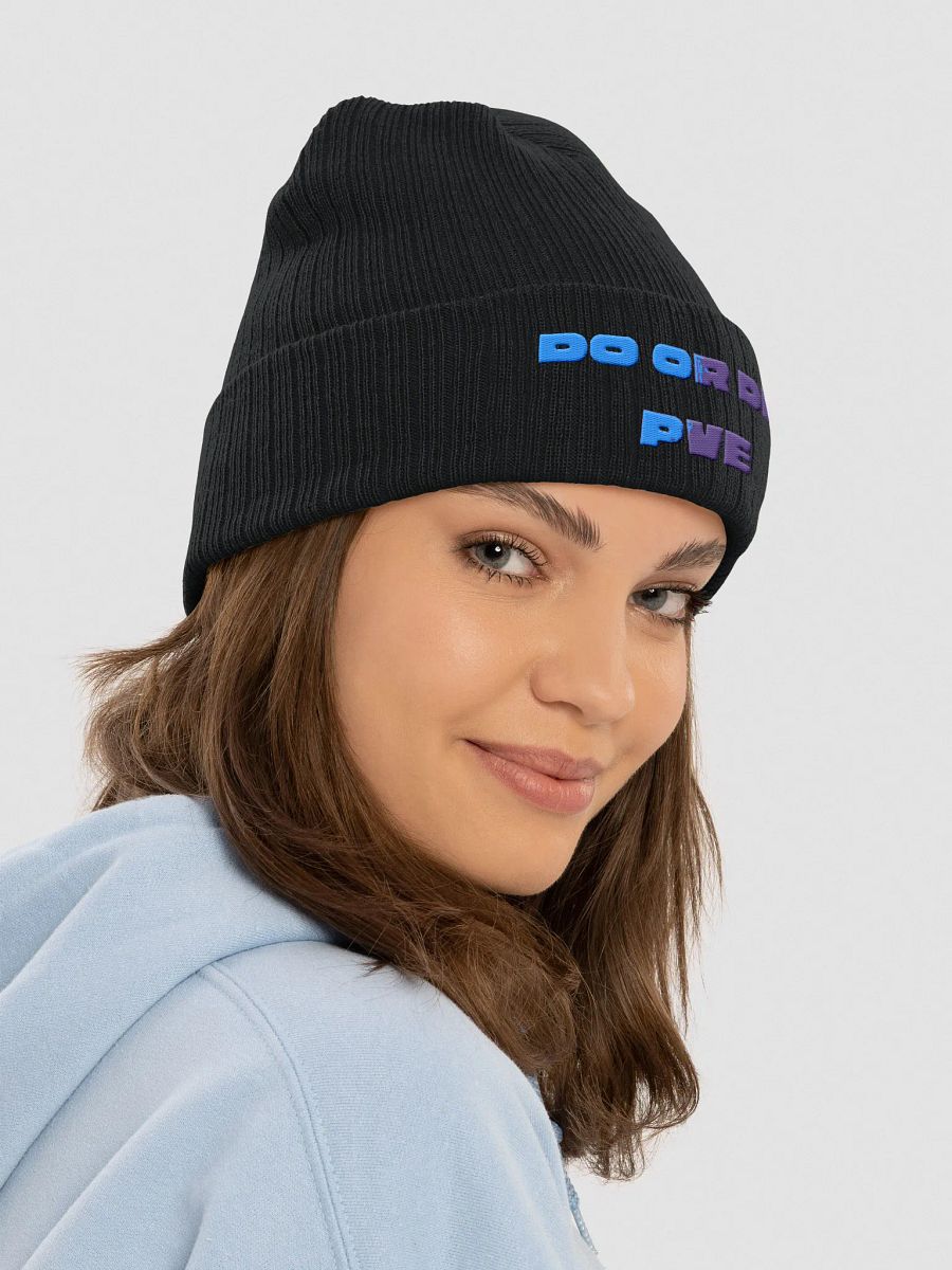 Bold Ribbed Knit Beanie: DO OR DIE Edition product image (6)