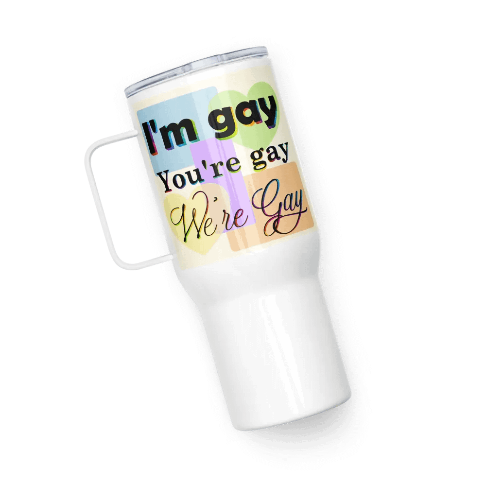 We're Gay Insulated Cup with Handle product image (7)