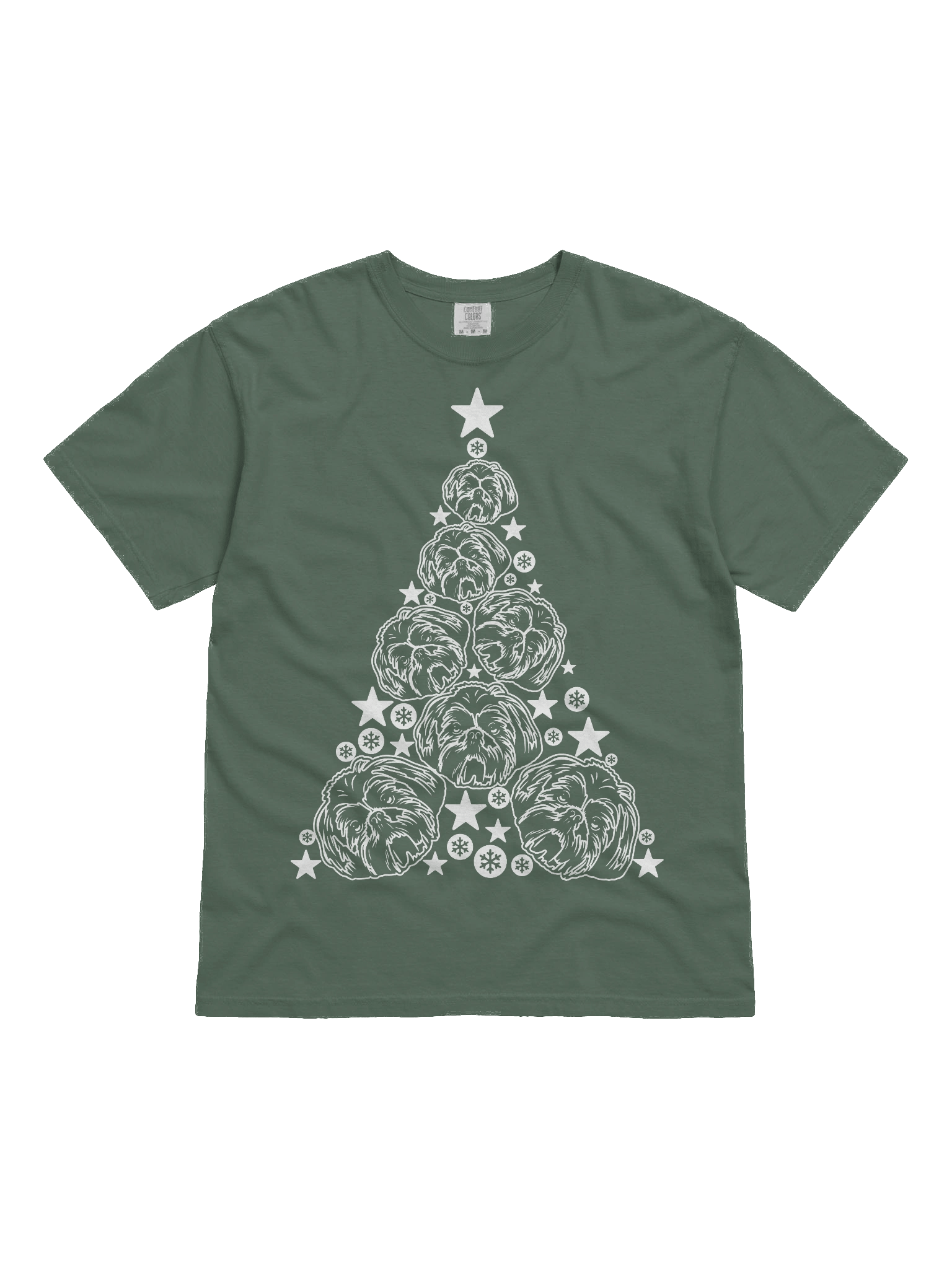 Shih Tzu(2) Christmas Tree T-Shirt product image (2)