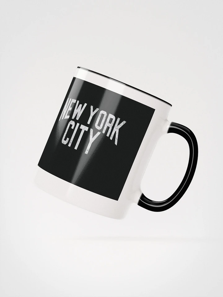 New York City Coffee Mug (White text on black) product image (2)