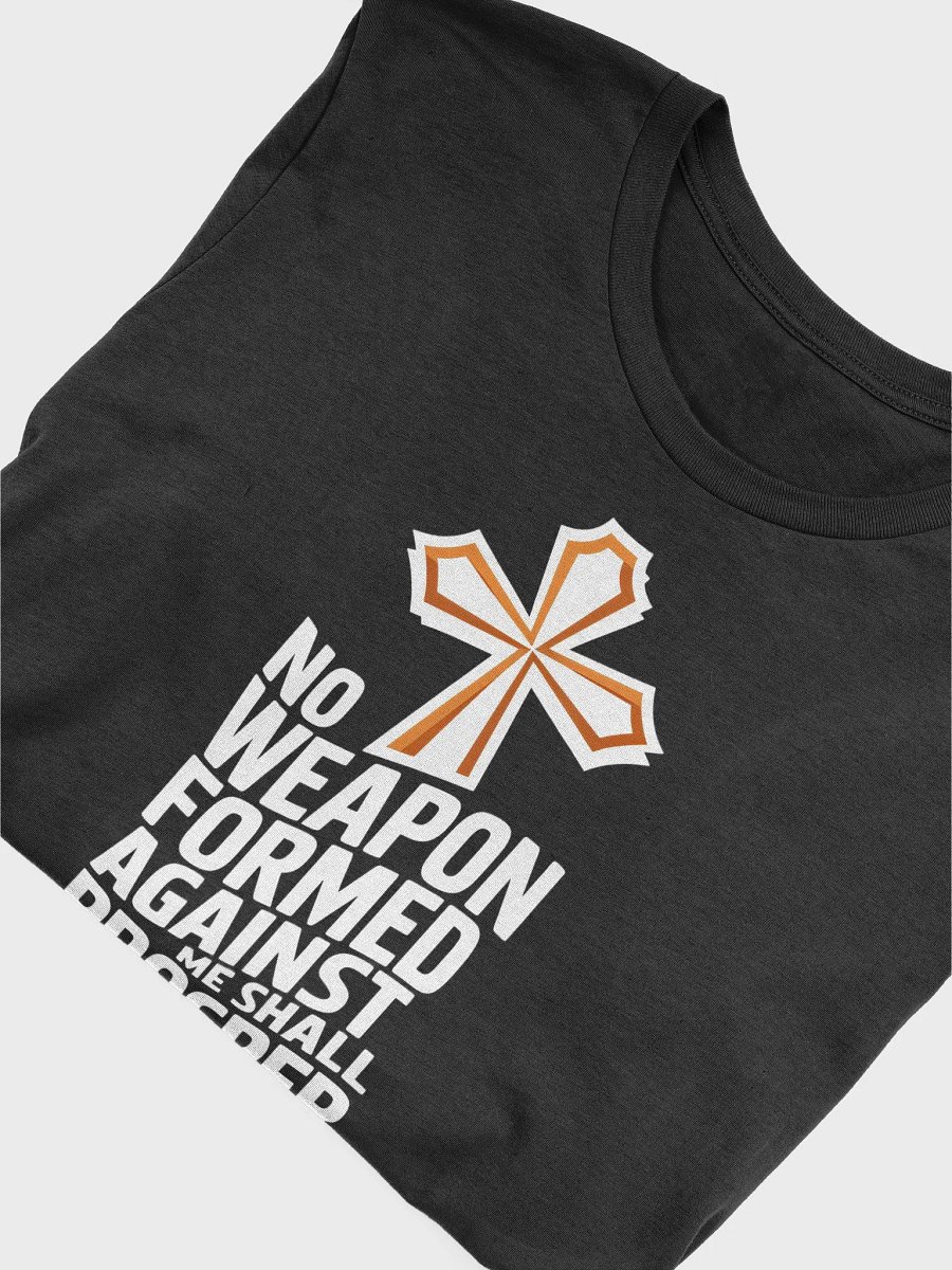 No Weapon Formed Against Me Shall Prosper – Isaiah 54:17 Bible Verse Bella+Canvas Supersoft T-Shirt product image (5)