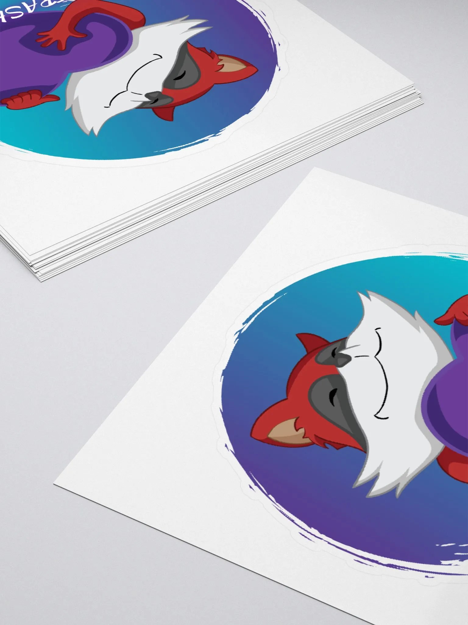 Red Trash Panda Love Sticker product image (13)