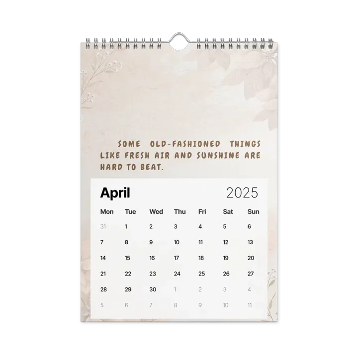FLORAL INSPIRATIONAL QUOTES WALL CALENDAR 2025 product image (1)