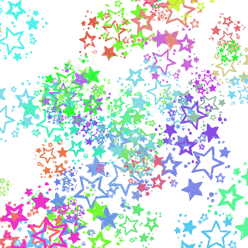 Star & Heart Glitter Brushes for Procreate