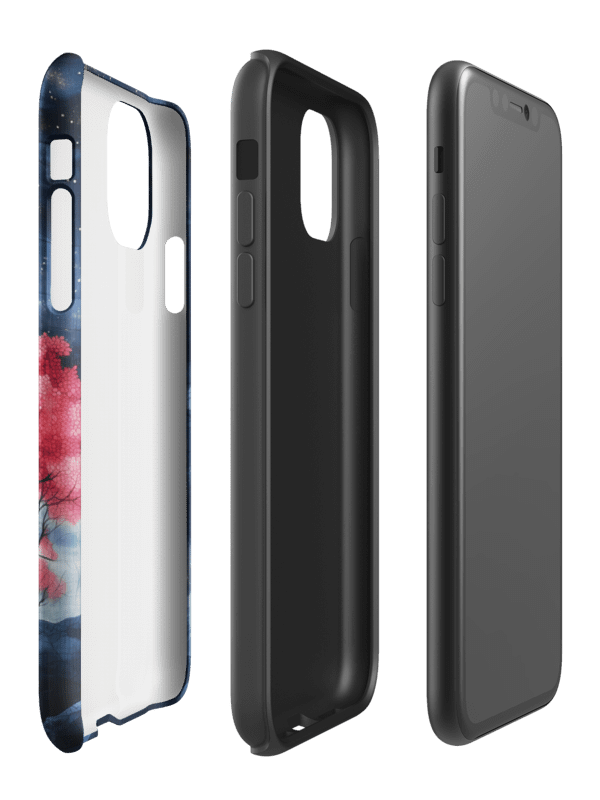 Red Midnight Blossom - Tough Phone Case product image (93)