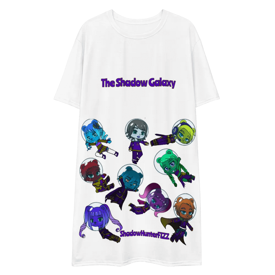 The Shadow Galaxy (Floating Shadow Bears) T-Shirt Dress product image (3)