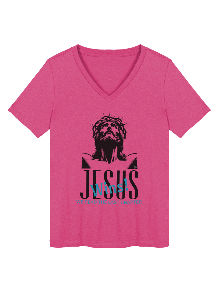 JESUS WINS! - V Neck Tee product image (1)
