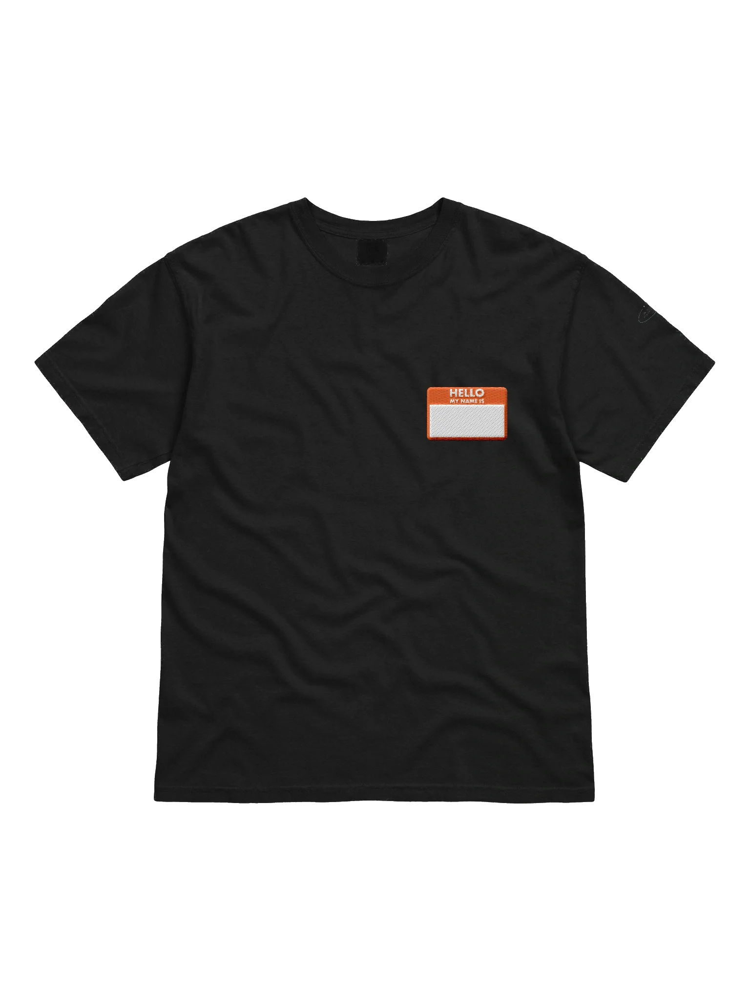 Name Tag Tee: Orange Block product image (1)