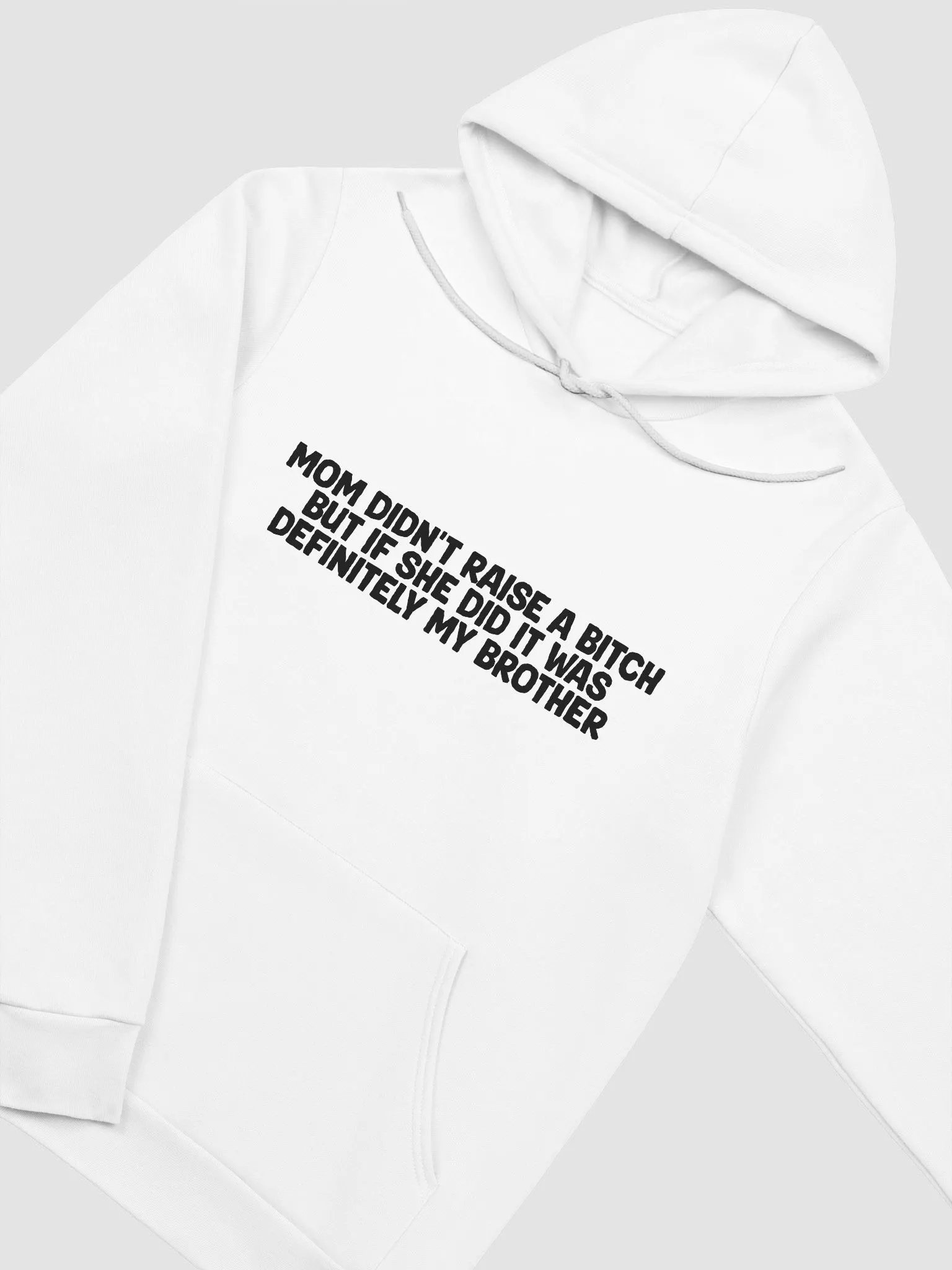 White Raised Brother Hoodie product image (3)