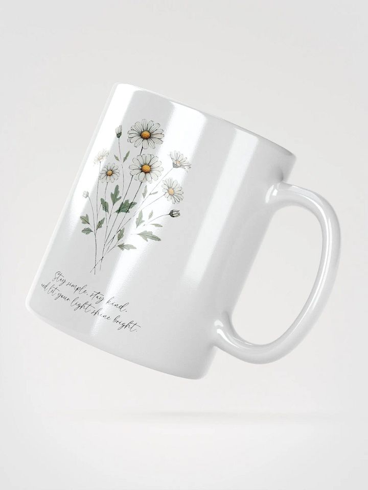 Motivational Daisy White Glossy Mug product image (6)
