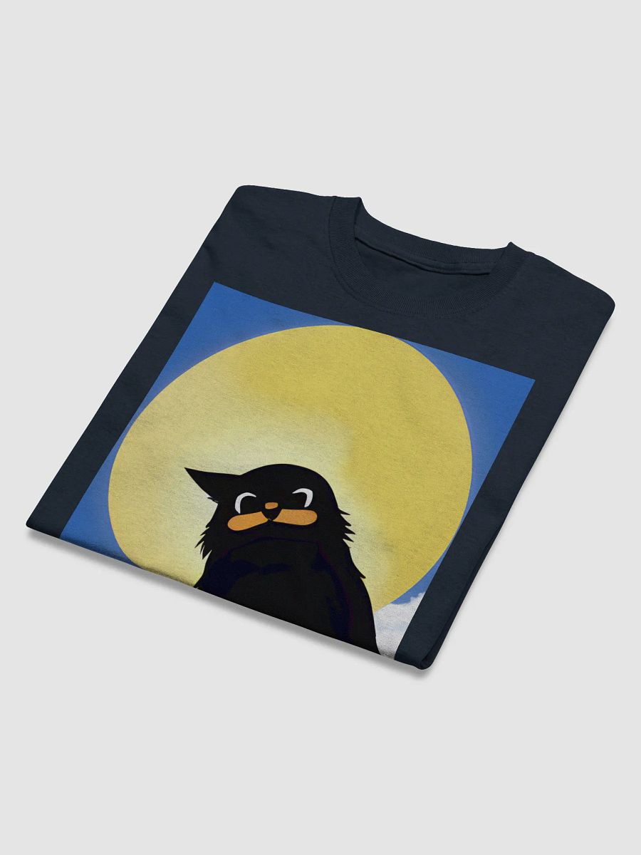 Moonlit Cat Cartoon Heavyweight Tee product image (4)