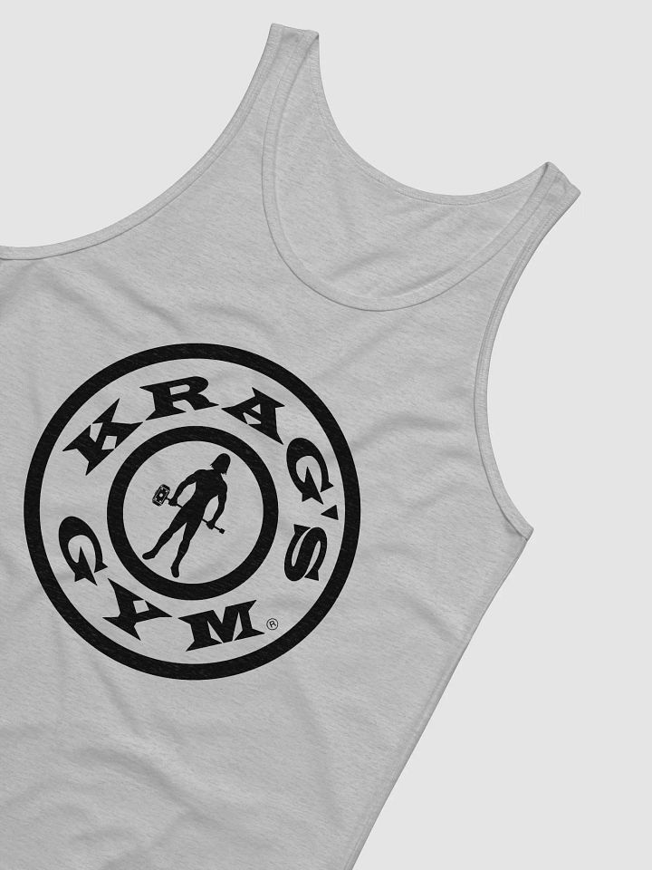 Krag's Gym Tank Top (black letter bullseye) product image (12)