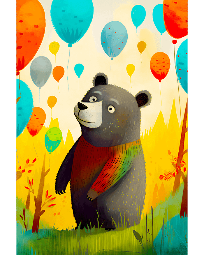 Cute Baby Bear Poster product image (1)