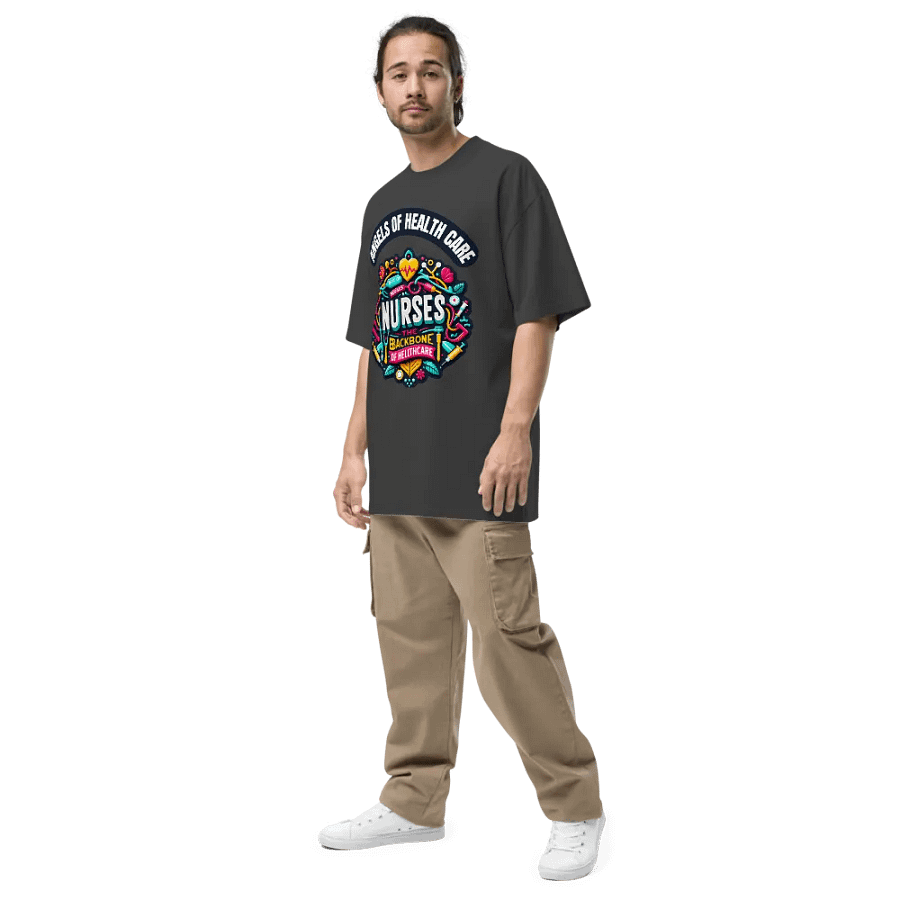 Nurse Tribute Oversized Faded T-Shirt product image (8)