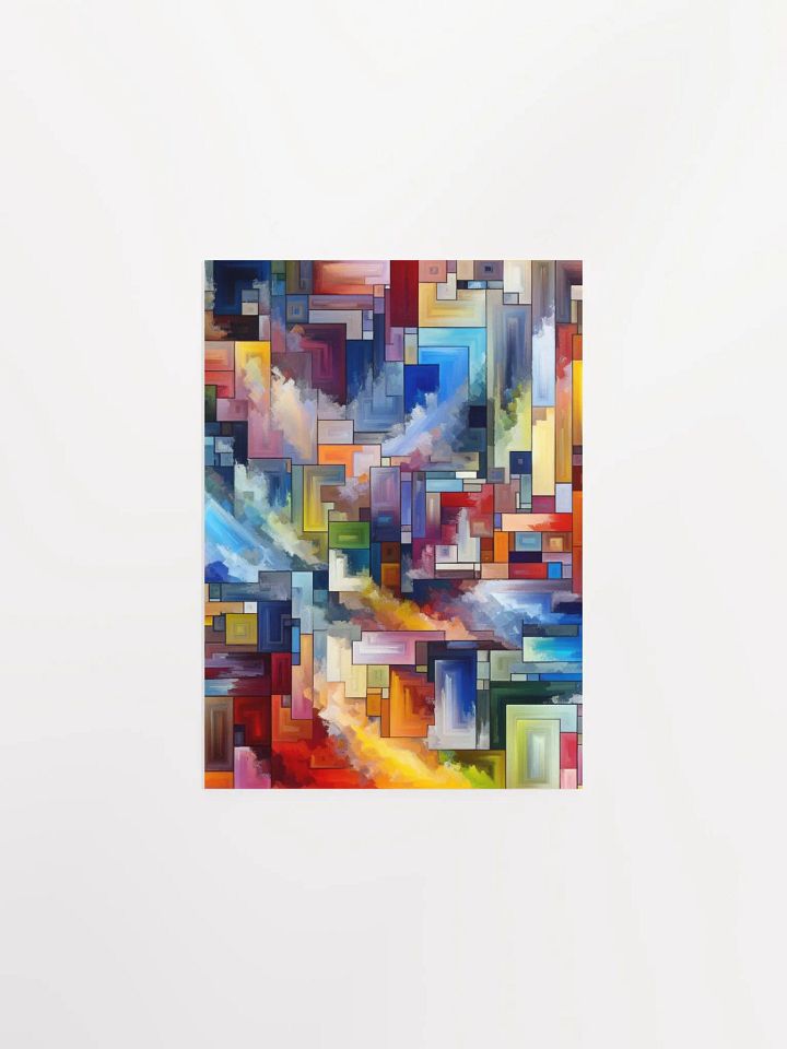 Abstract Vibrant Black Matte Poster product image (13)