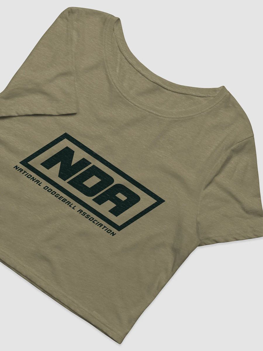 National Dodgeball Association Crop Top (Dark) product image (6)
