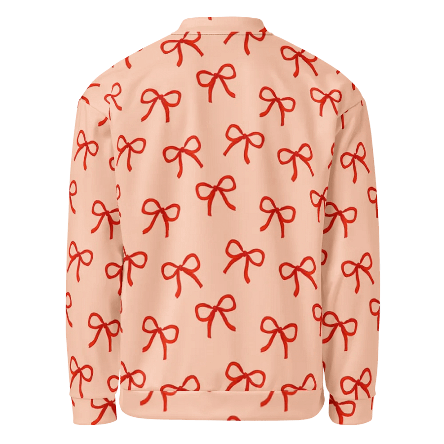Dainty Bows Orange Bomber Jacket product image (5)