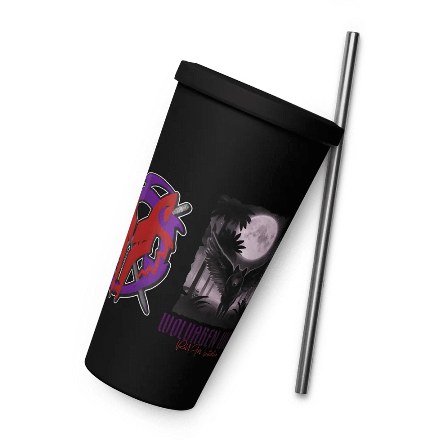 Wolvaren Stainless Tumbler w/Straw product image (8)