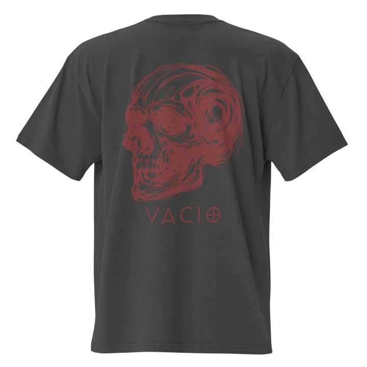 VACIO Skull Swirl Oversized Faded T-Shirt product image (1)