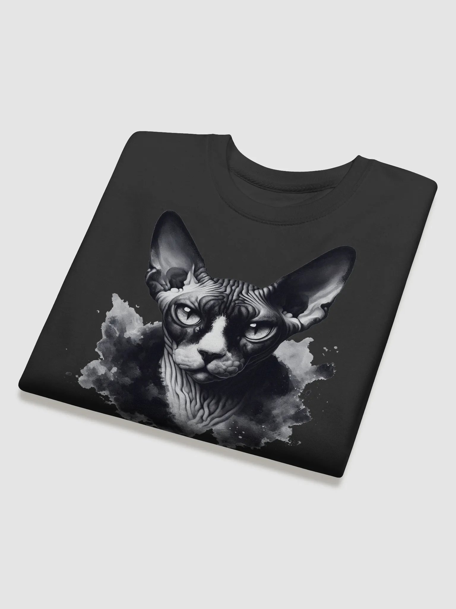 Sphynx Cat long sleeve T- shir, Floral Sphynx Cat long sleeve T- shir, Sphynx Cat Gift For Mom, Sphynx Cat Lover long sleeve T- shir, Cute Cat Lover long sleeve T- shir, Cottage Core Cat long sleeve T product image (4)