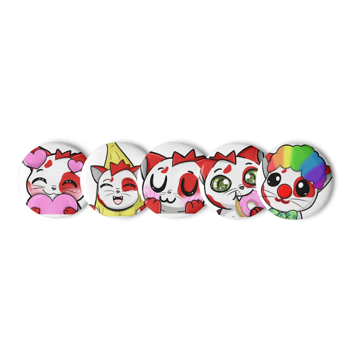 Crimson Round Pin Set product image (3)