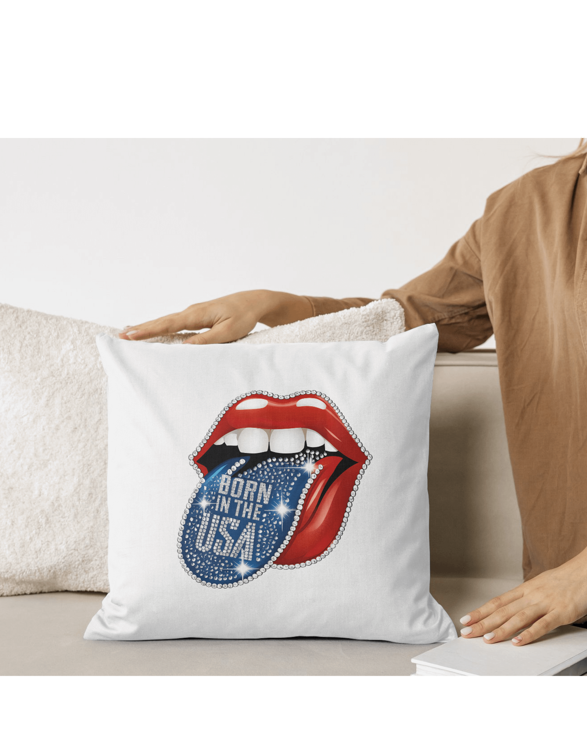 Born in the USA Patriotic Lips #9 Clipart product image (10)