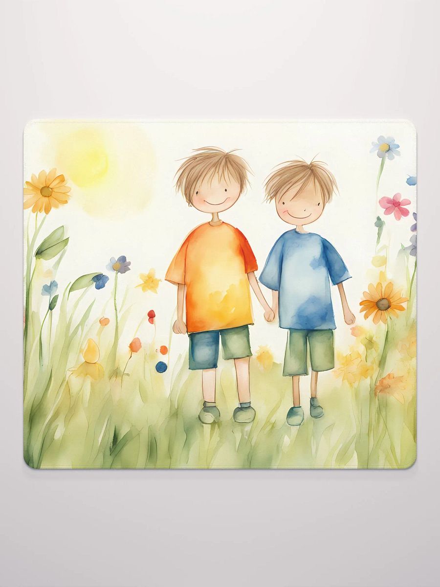 Two Children Born Happy, Gaming Mouse Pad, 2 Sizes product image (2)