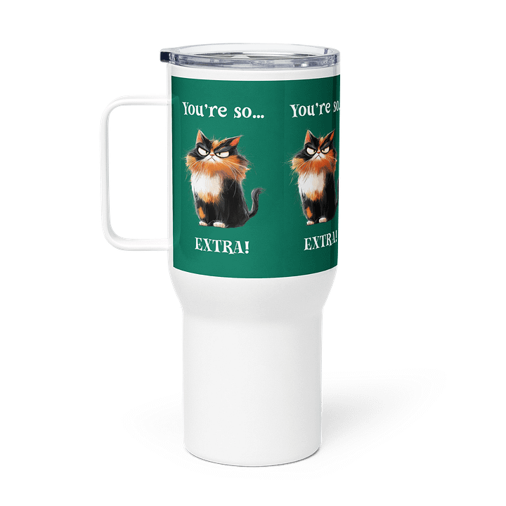 Annoyed Calico Cat Travel Mug product image (1)