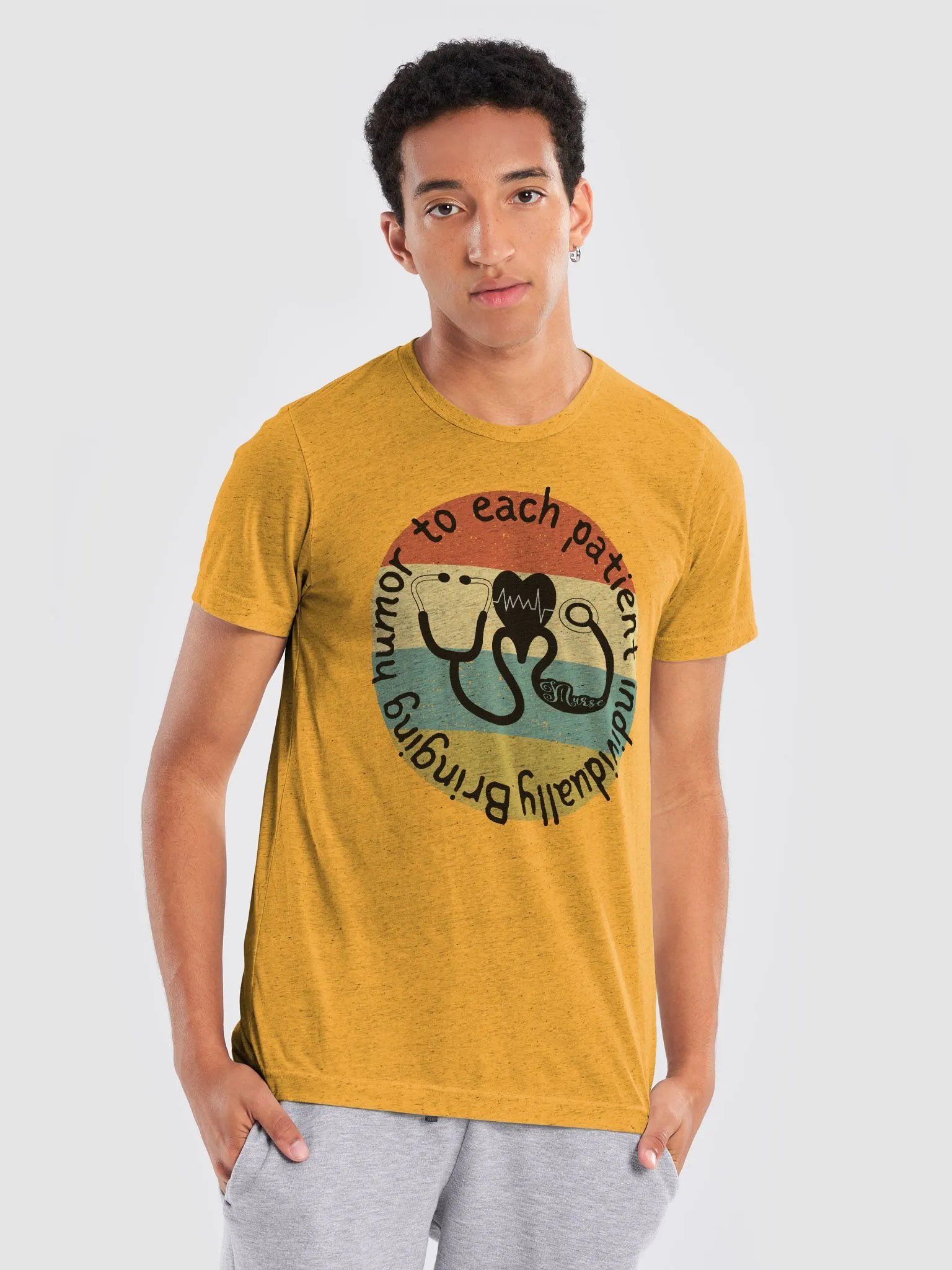 Bringing humor to each patient individually Tri-Blend Tee product image (81)