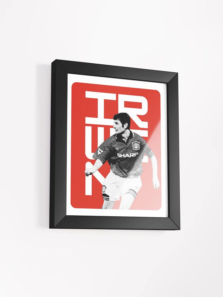 Denis Irwin BW Manchester United Name Art Framed Print product image (1)