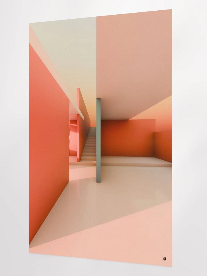 Architectural Landscape - Summer Pastel 03 24"x36" Frameless product image (2)