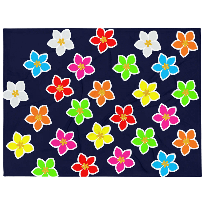 Colorful Flower Petals Throw Blanket product image (1)
