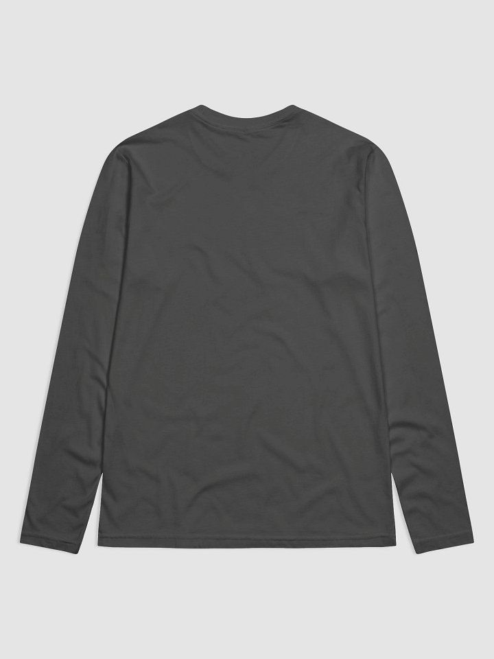 Fitted Long Sleeve Crew Gray w/ gray text product image (2)