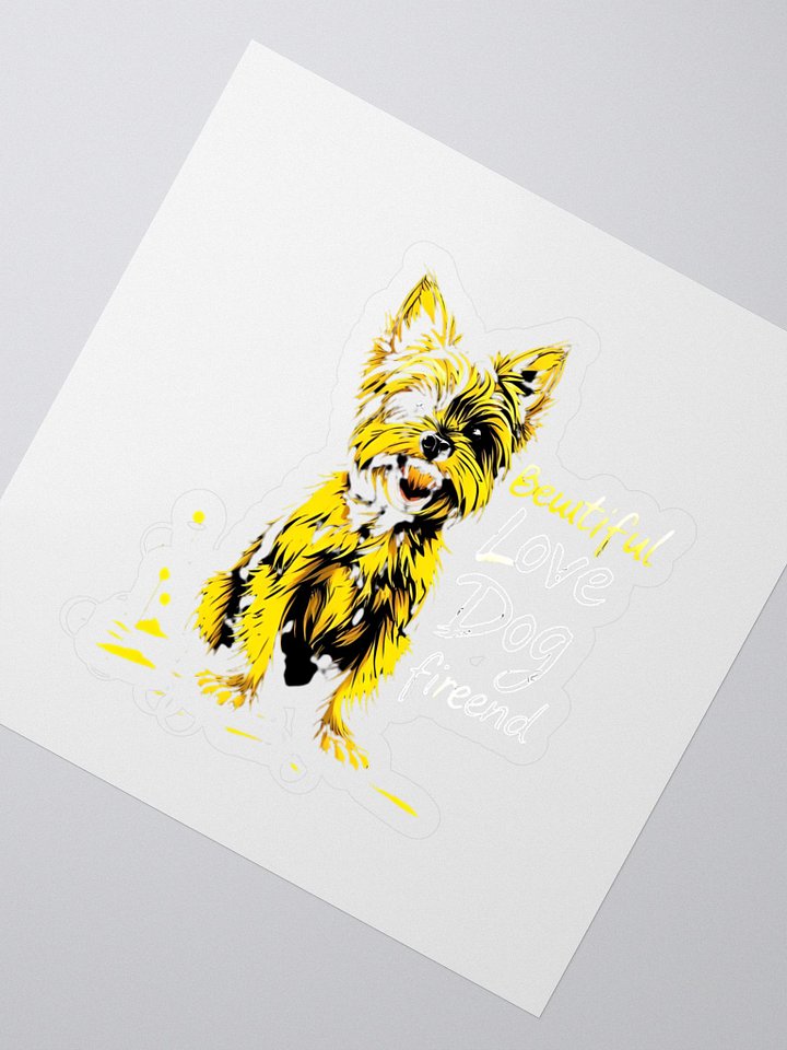 Love Dog Kiss Cut Stickers product image (2)