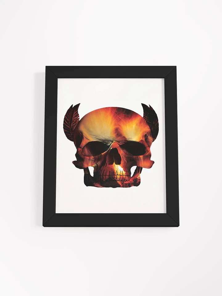 Skull with Fire Inside Skull, skulls, skull art design, skeleton, skull and bones, scary, skull tattoo, artistic skull, human skull, dark skull, bones, Halloween product image (12)