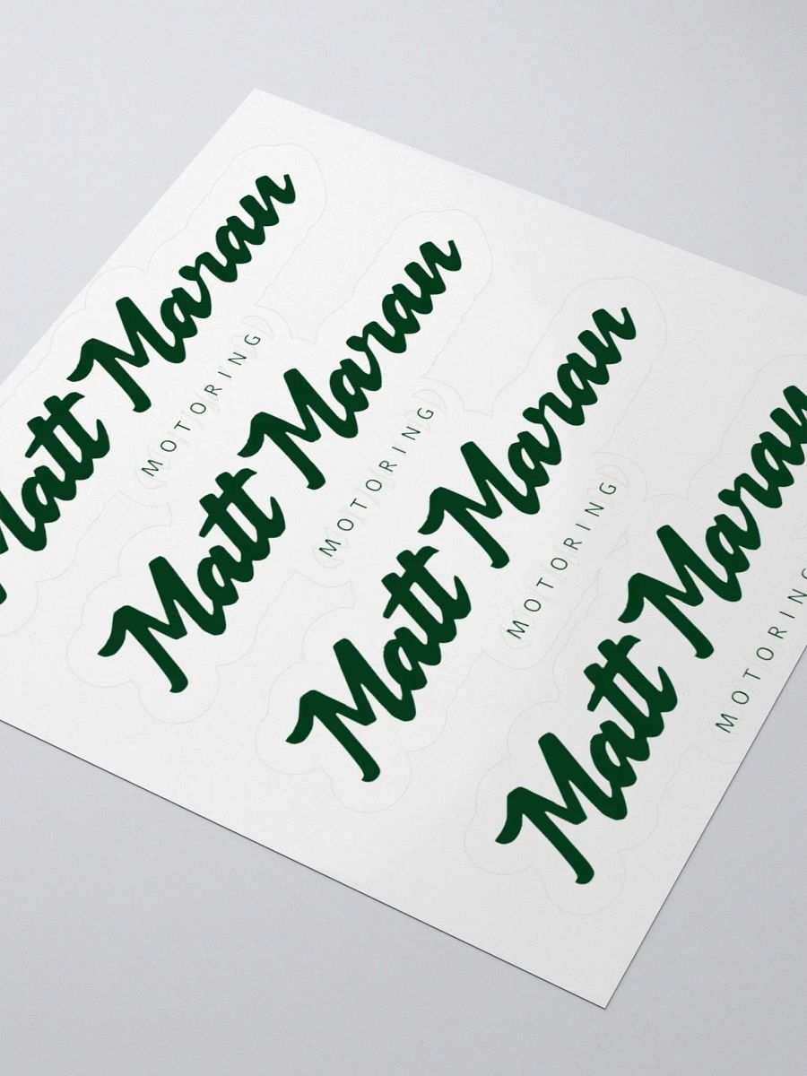 Matt Maran Motoring logo sticker product image (9)
