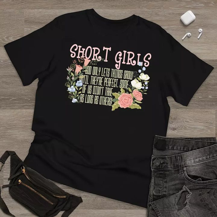 Floral Short Girls God Only Lets Things Grow Flower Vintage T Shirt Men Women product image (2)