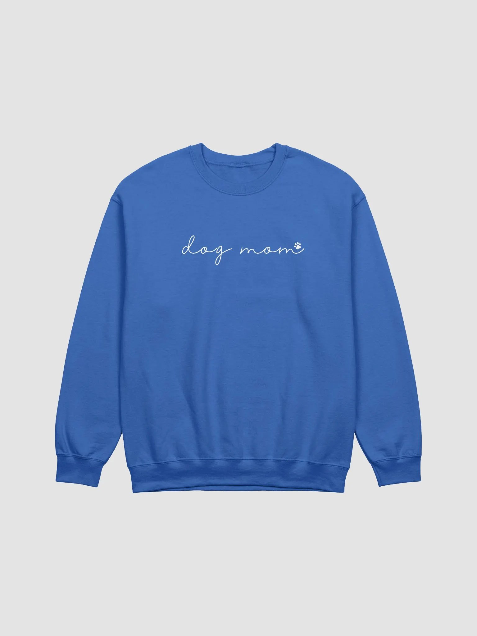 "dog mom" Sweatshirt (White lettering) product image (6)
