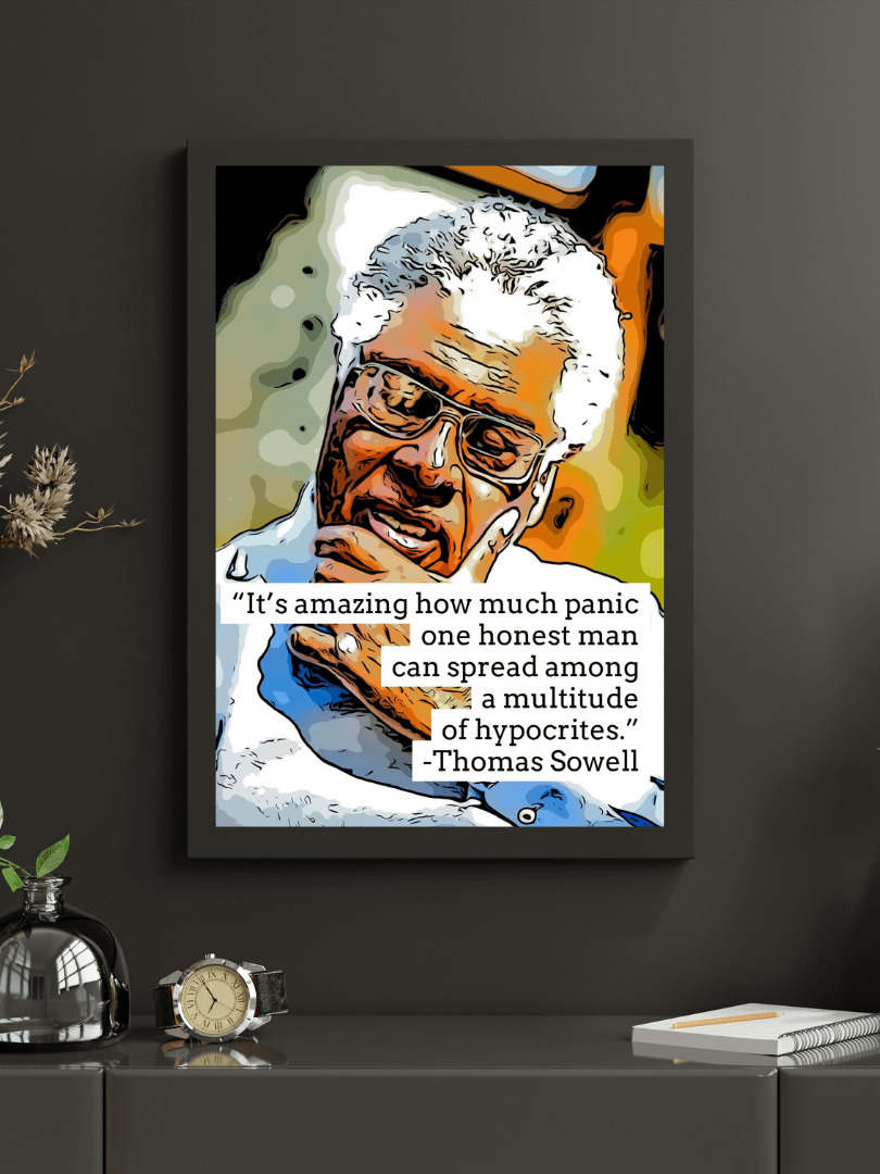 “One Honest Man” — Thomas Sowell Art Print (Framed) product image (1)