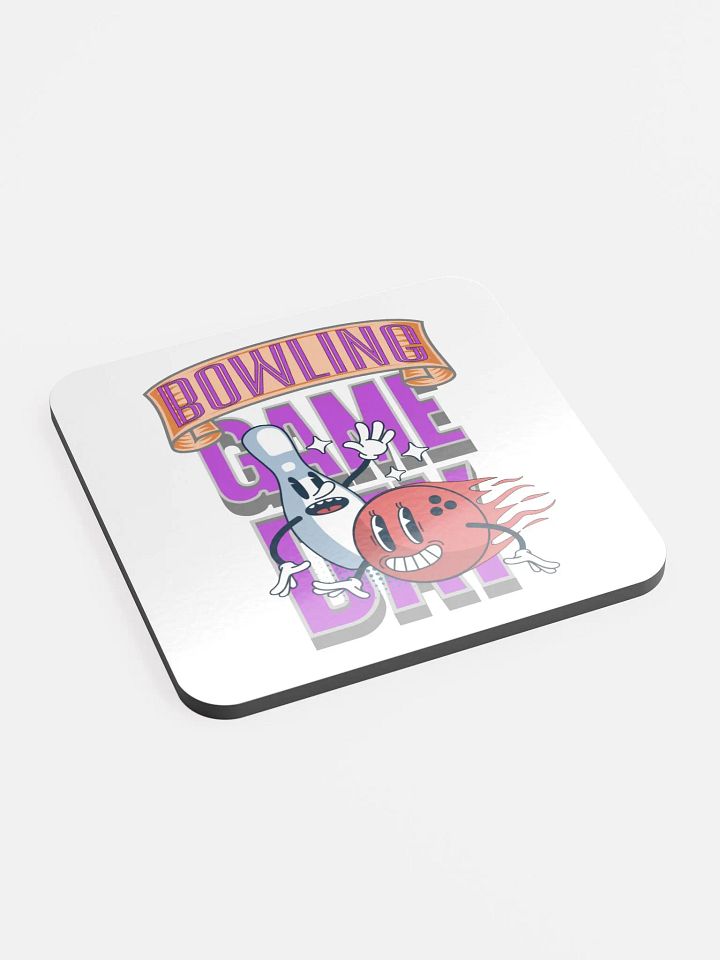 Game Day Bowling Flaming Fun Cork Coaster product image (2)