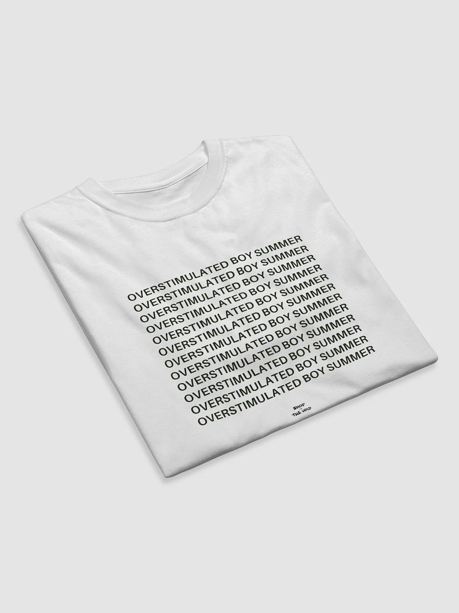 OVERSTIMULATED BOY SUMMER black eco tee product image (4)