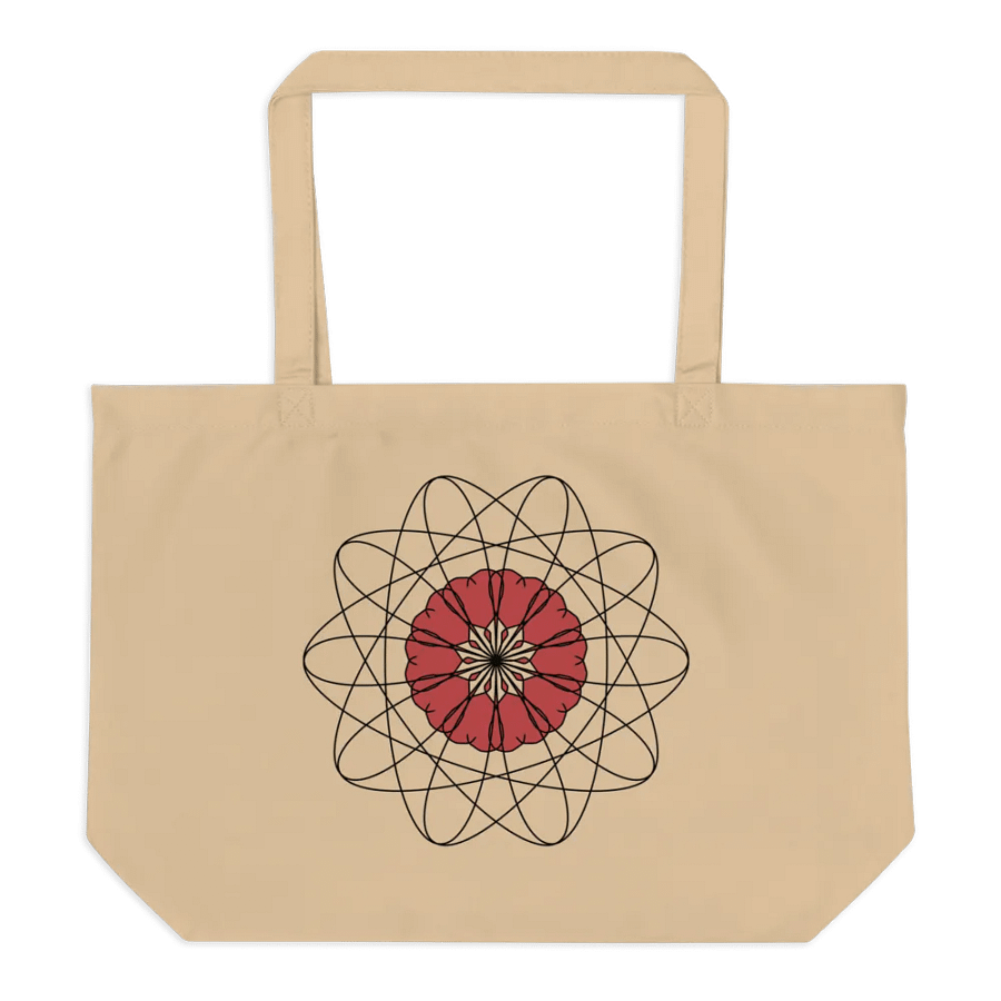 Floral Geometric Symmetry Flower Pattern Tote Bag product image (6)
